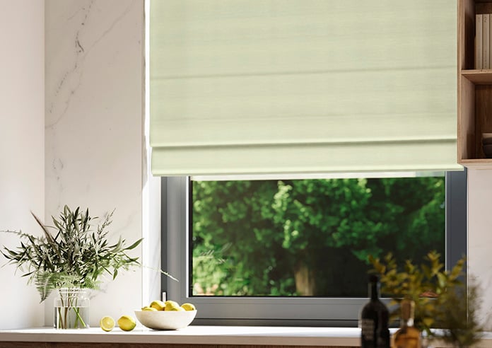 Shima Faux Silk, Apple - Twist&Fit Roman Blind - Image 5